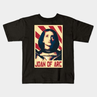 Joan Of Arc Jeanne D'Arc Retro Propaganda Kids T-Shirt